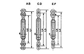 船用開式花籃螺絲ABCDEF